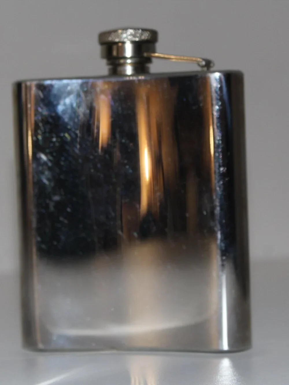Vintage 2001 Jack Daniel's No. 7 Tennesse Whiskey Stainless Steel Hip Flask 7 Oz